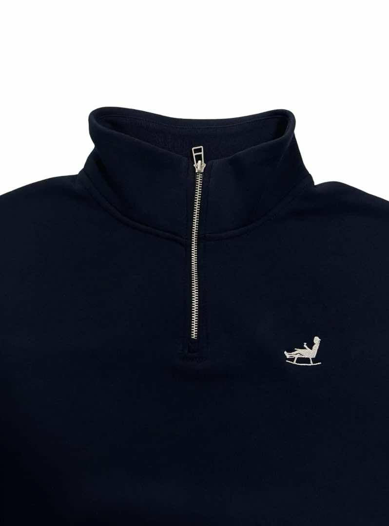 Chilling Man Quarter Zip LS Navy