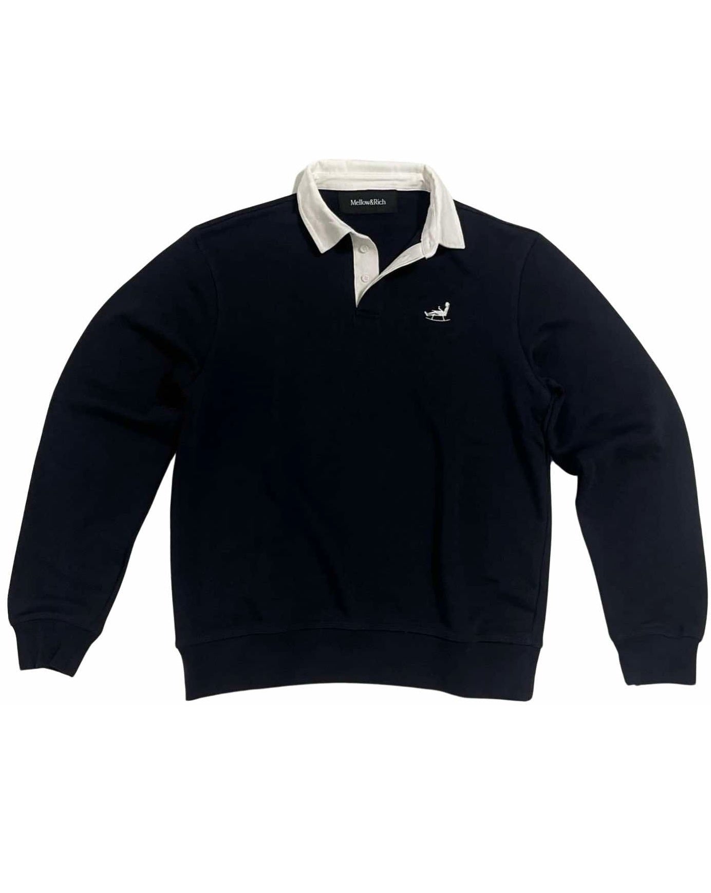 Chilling Man Rugby Polo LS Navy
