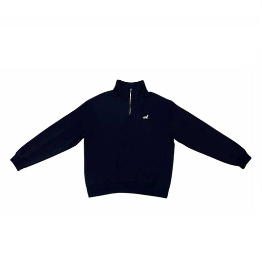 Chilling Man Quarter Zip LS Navy