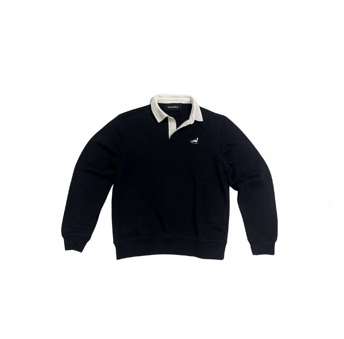 Chilling Man Rugby Polo LS Navy