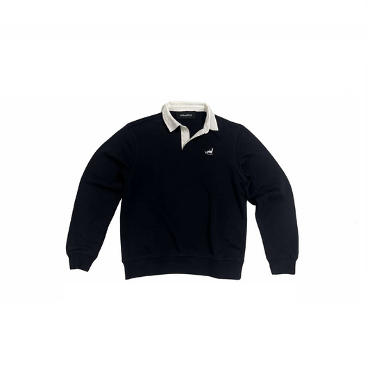 Chilling Man Rugby Polo LS Navy